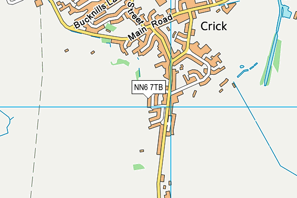 NN6 7TB map - OS VectorMap District (Ordnance Survey)