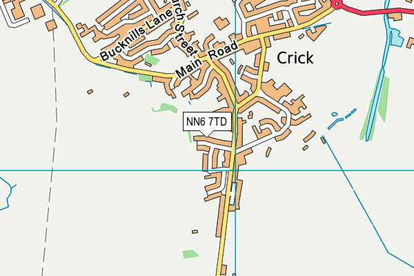 NN6 7TD map - OS VectorMap District (Ordnance Survey)