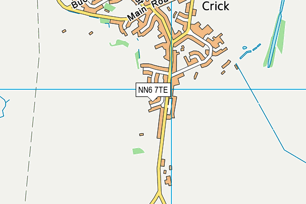 NN6 7TE map - OS VectorMap District (Ordnance Survey)