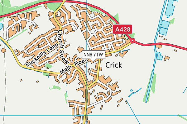 NN6 7TW map - OS VectorMap District (Ordnance Survey)