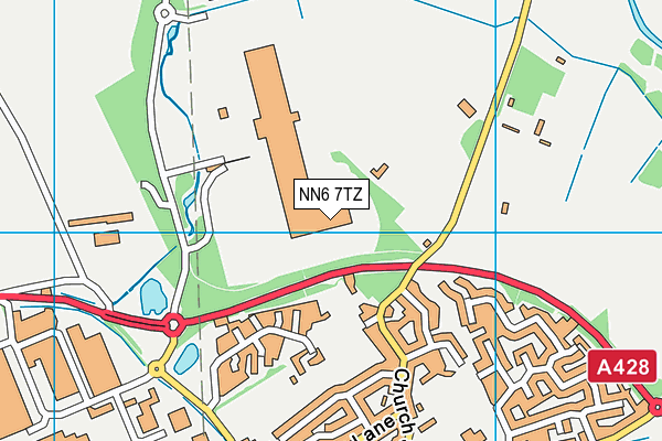 NN6 7TZ map - OS VectorMap District (Ordnance Survey)