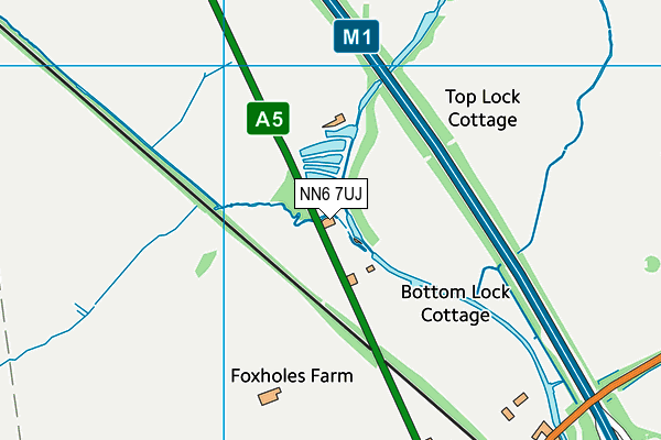 NN6 7UJ map - OS VectorMap District (Ordnance Survey)