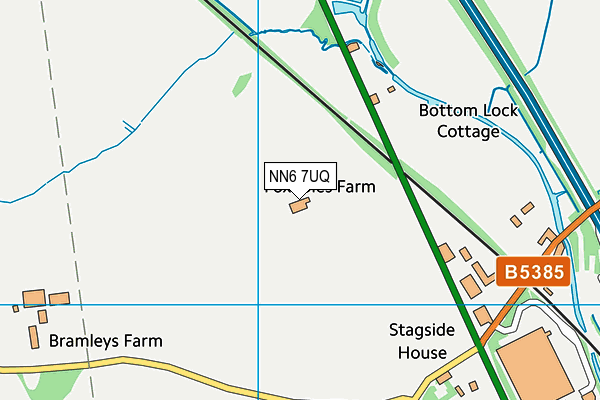 NN6 7UQ map - OS VectorMap District (Ordnance Survey)