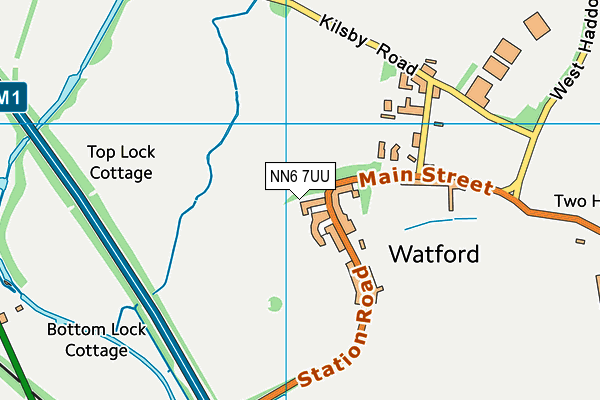 NN6 7UU map - OS VectorMap District (Ordnance Survey)
