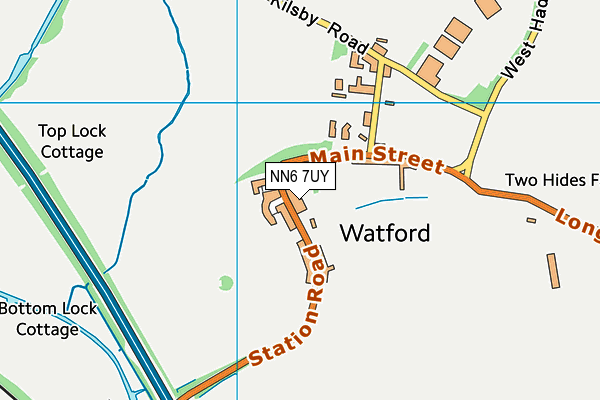 NN6 7UY map - OS VectorMap District (Ordnance Survey)
