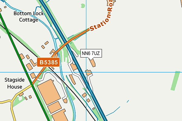 NN6 7UZ map - OS VectorMap District (Ordnance Survey)