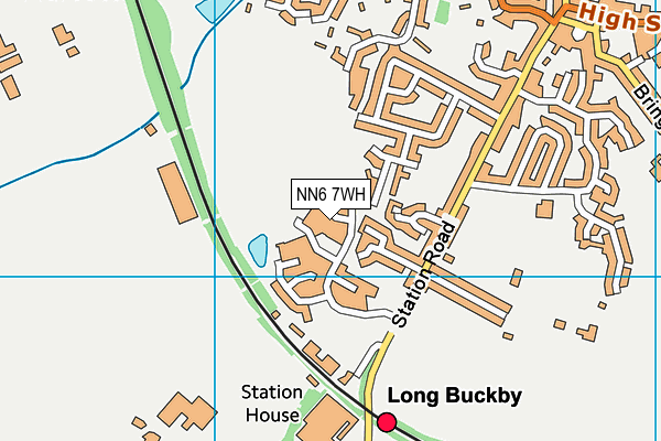 NN6 7WH map - OS VectorMap District (Ordnance Survey)