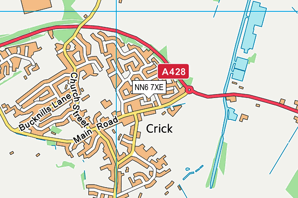 NN6 7XE map - OS VectorMap District (Ordnance Survey)