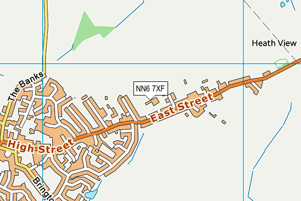 NN6 7XF map - OS VectorMap District (Ordnance Survey)