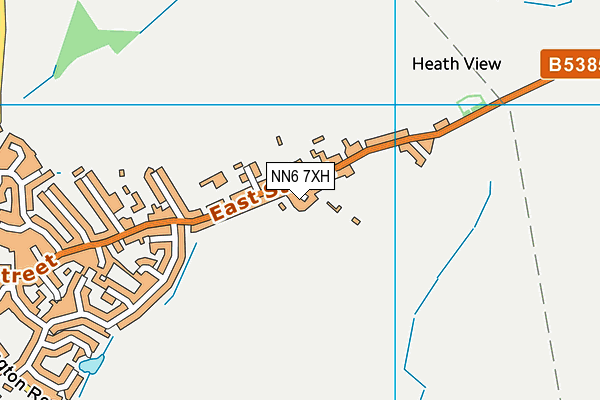 NN6 7XH map - OS VectorMap District (Ordnance Survey)