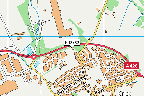 NN6 7XS map - OS VectorMap District (Ordnance Survey)