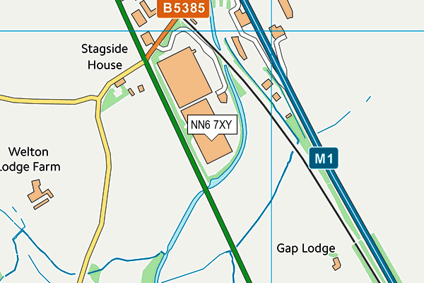 NN6 7XY map - OS VectorMap District (Ordnance Survey)