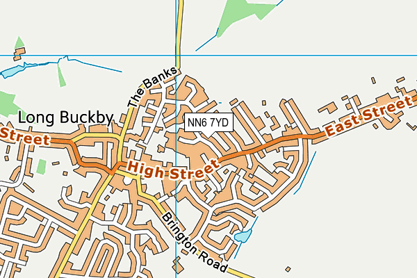 NN6 7YD map - OS VectorMap District (Ordnance Survey)