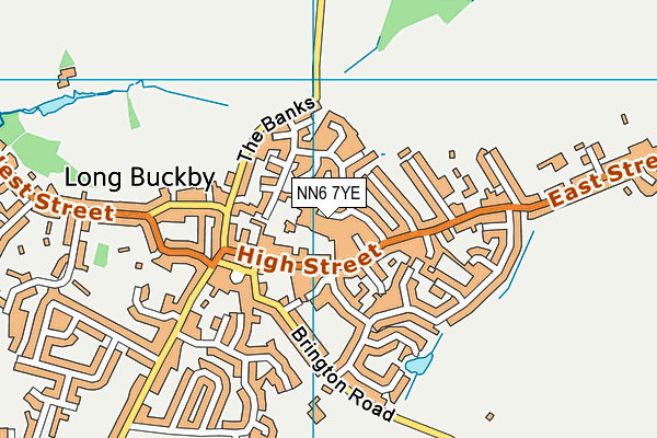 NN6 7YE map - OS VectorMap District (Ordnance Survey)