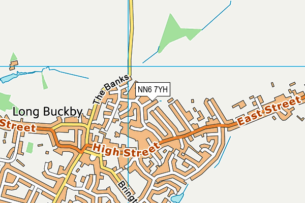 NN6 7YH map - OS VectorMap District (Ordnance Survey)