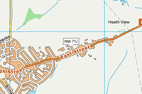 NN6 7YJ map - OS VectorMap District (Ordnance Survey)