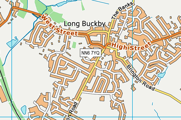 NN6 7YQ map - OS VectorMap District (Ordnance Survey)