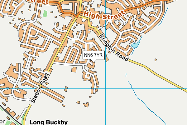 NN6 7YR map - OS VectorMap District (Ordnance Survey)