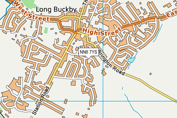 NN6 7YS map - OS VectorMap District (Ordnance Survey)