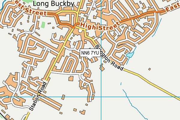 NN6 7YU map - OS VectorMap District (Ordnance Survey)
