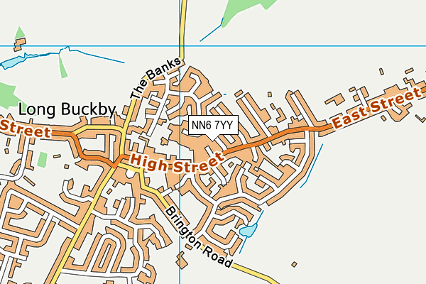 NN6 7YY map - OS VectorMap District (Ordnance Survey)