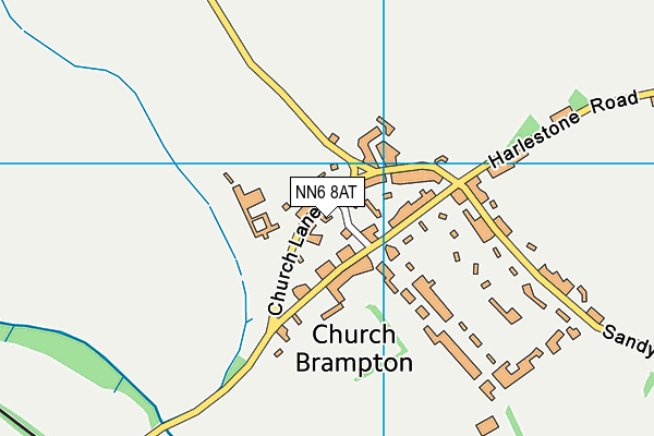 NN6 8AT map - OS VectorMap District (Ordnance Survey)