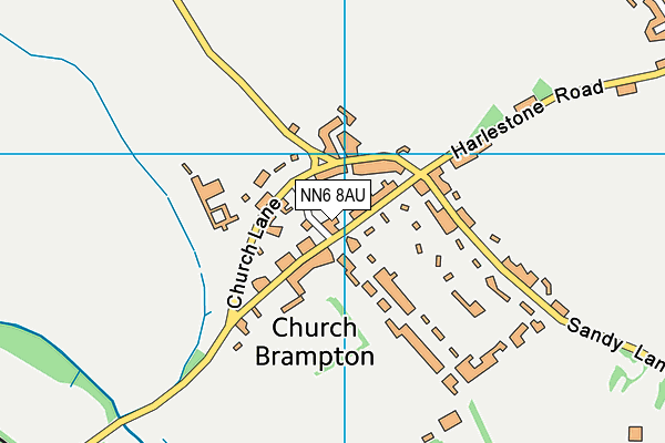 NN6 8AU map - OS VectorMap District (Ordnance Survey)