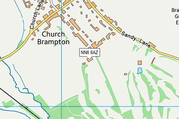 Northamptonshire County Golf Club map (NN6 8AZ) - OS VectorMap District (Ordnance Survey)