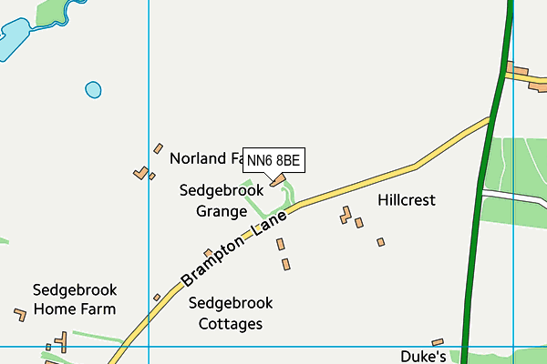 NN6 8BE map - OS VectorMap District (Ordnance Survey)