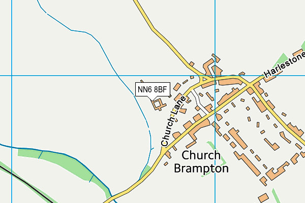 NN6 8BF map - OS VectorMap District (Ordnance Survey)