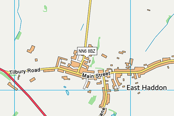 NN6 8BZ map - OS VectorMap District (Ordnance Survey)