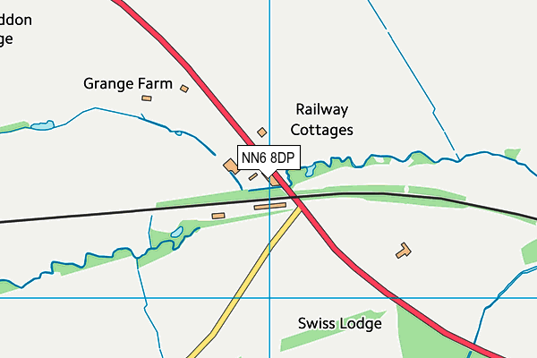 NN6 8DP map - OS VectorMap District (Ordnance Survey)