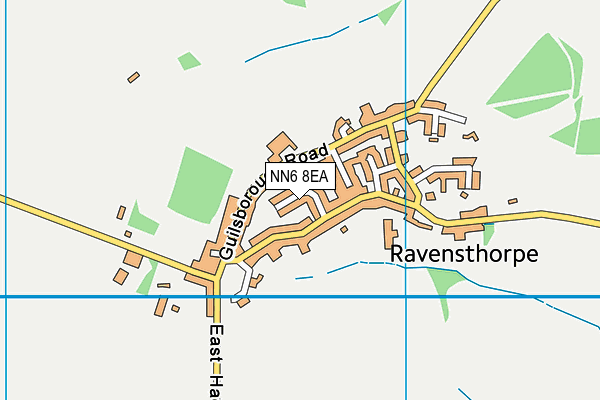 NN6 8EA map - OS VectorMap District (Ordnance Survey)