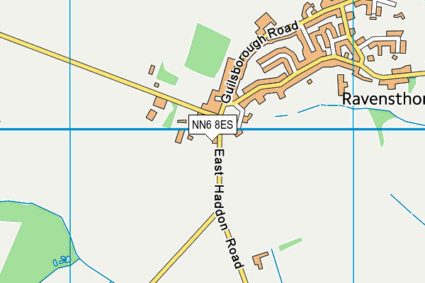 NN6 8ES map - OS VectorMap District (Ordnance Survey)