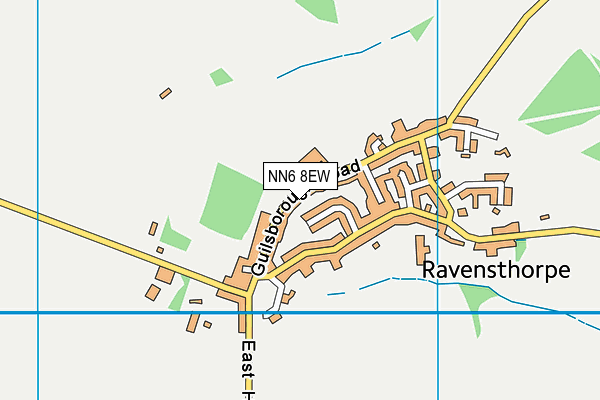 NN6 8EW map - OS VectorMap District (Ordnance Survey)