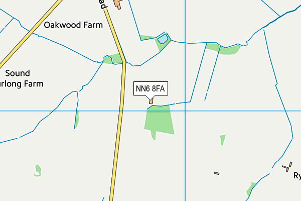 NN6 8FA map - OS VectorMap District (Ordnance Survey)