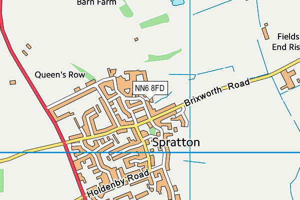 NN6 8FD map - OS VectorMap District (Ordnance Survey)