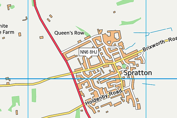 NN6 8HJ map - OS VectorMap District (Ordnance Survey)