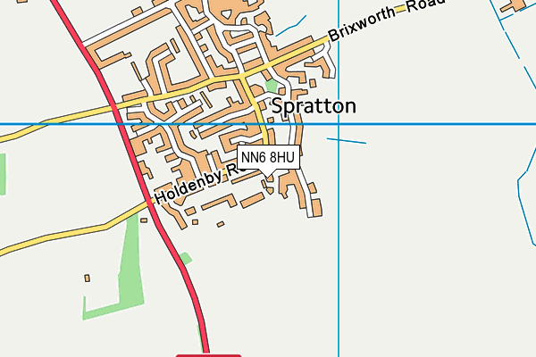 NN6 8HU map - OS VectorMap District (Ordnance Survey)