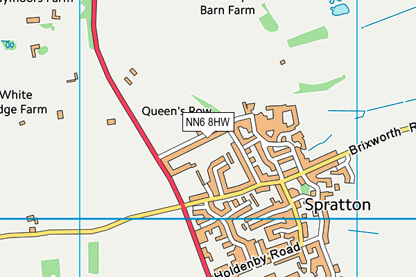 Spratton Recreation Ground map (NN6 8HW) - OS VectorMap District (Ordnance Survey)