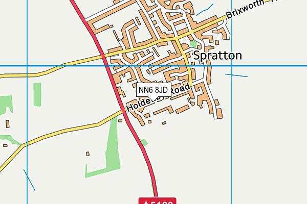 NN6 8JD map - OS VectorMap District (Ordnance Survey)