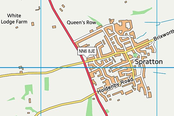 NN6 8JE map - OS VectorMap District (Ordnance Survey)