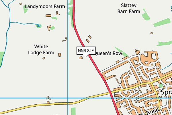 NN6 8JF map - OS VectorMap District (Ordnance Survey)