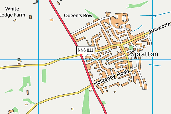 NN6 8JJ map - OS VectorMap District (Ordnance Survey)