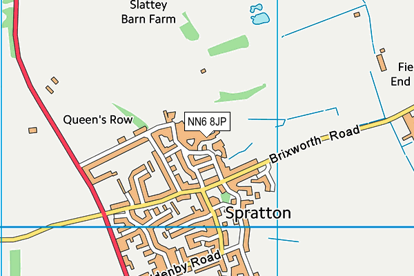 NN6 8JP map - OS VectorMap District (Ordnance Survey)