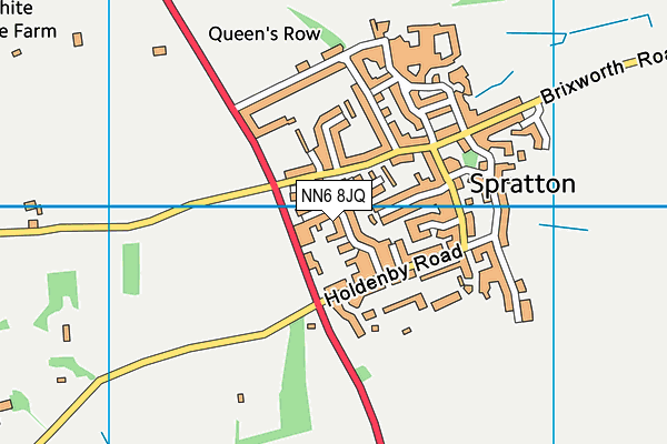 NN6 8JQ map - OS VectorMap District (Ordnance Survey)