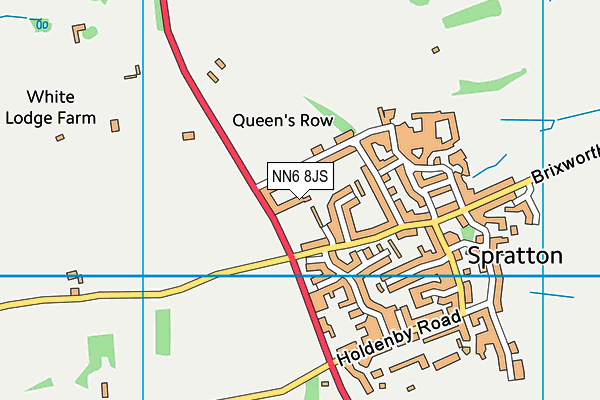 NN6 8JS map - OS VectorMap District (Ordnance Survey)