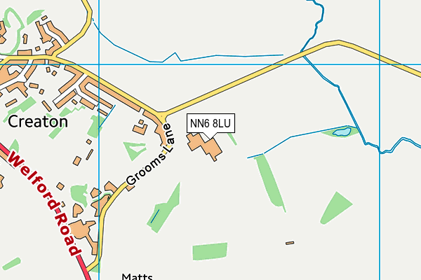 NN6 8LU map - OS VectorMap District (Ordnance Survey)