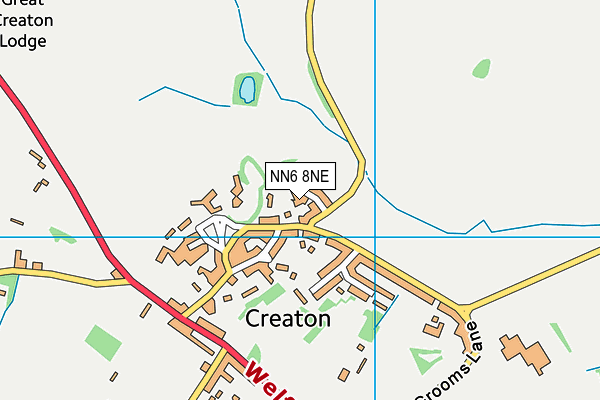 NN6 8NE map - OS VectorMap District (Ordnance Survey)