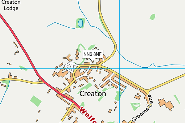 NN6 8NF map - OS VectorMap District (Ordnance Survey)